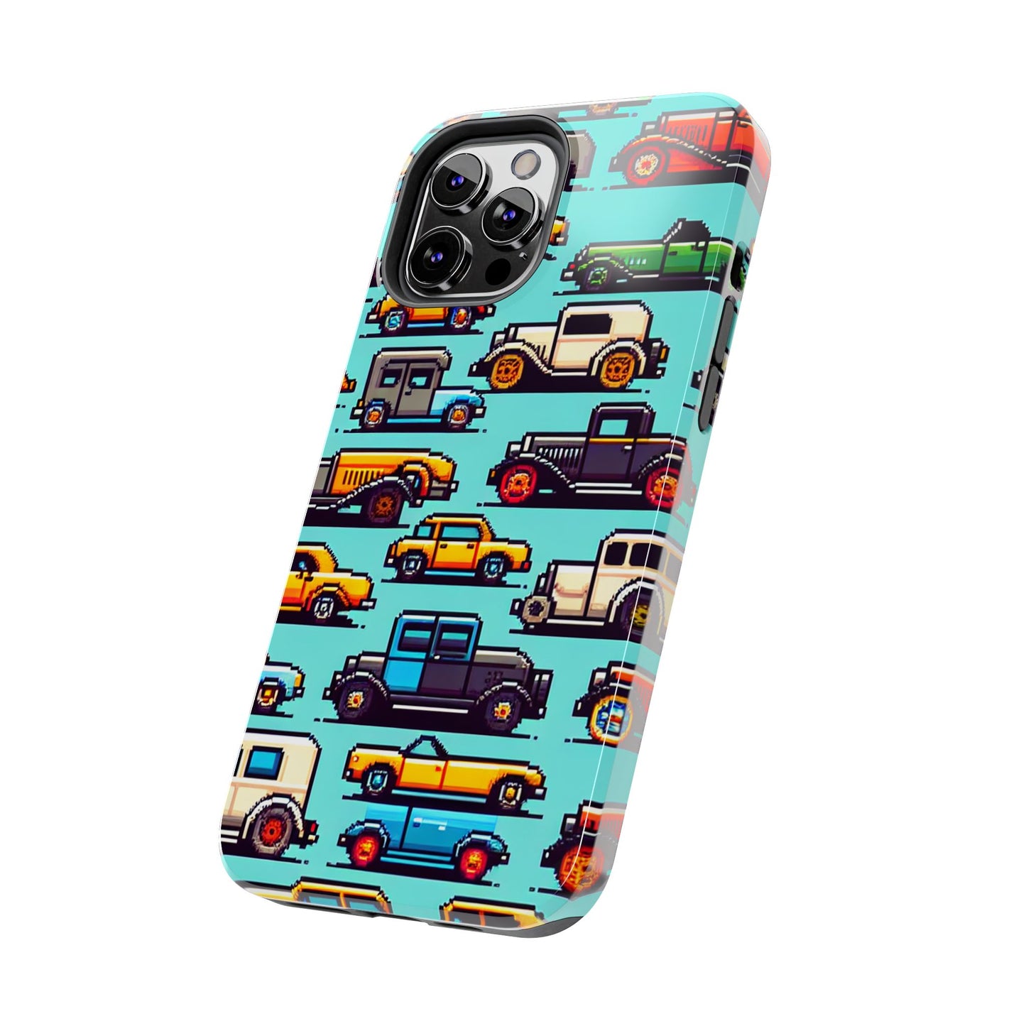 Retro Car Pixel Art Tough Phone Case - Durable & Stylish Protection - for iPhone