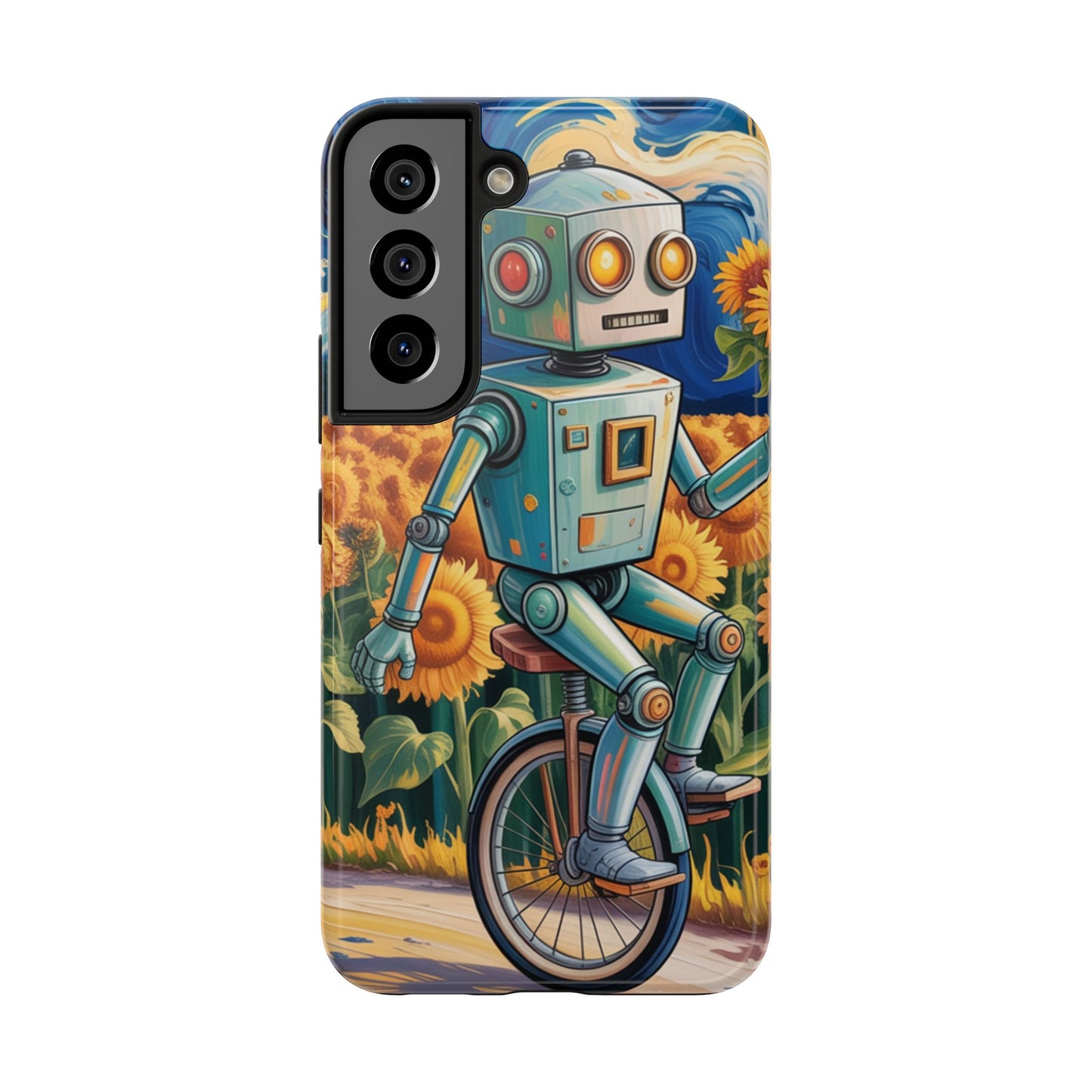 Robot Cycle Tough Phone Case - Durable & Unique Design