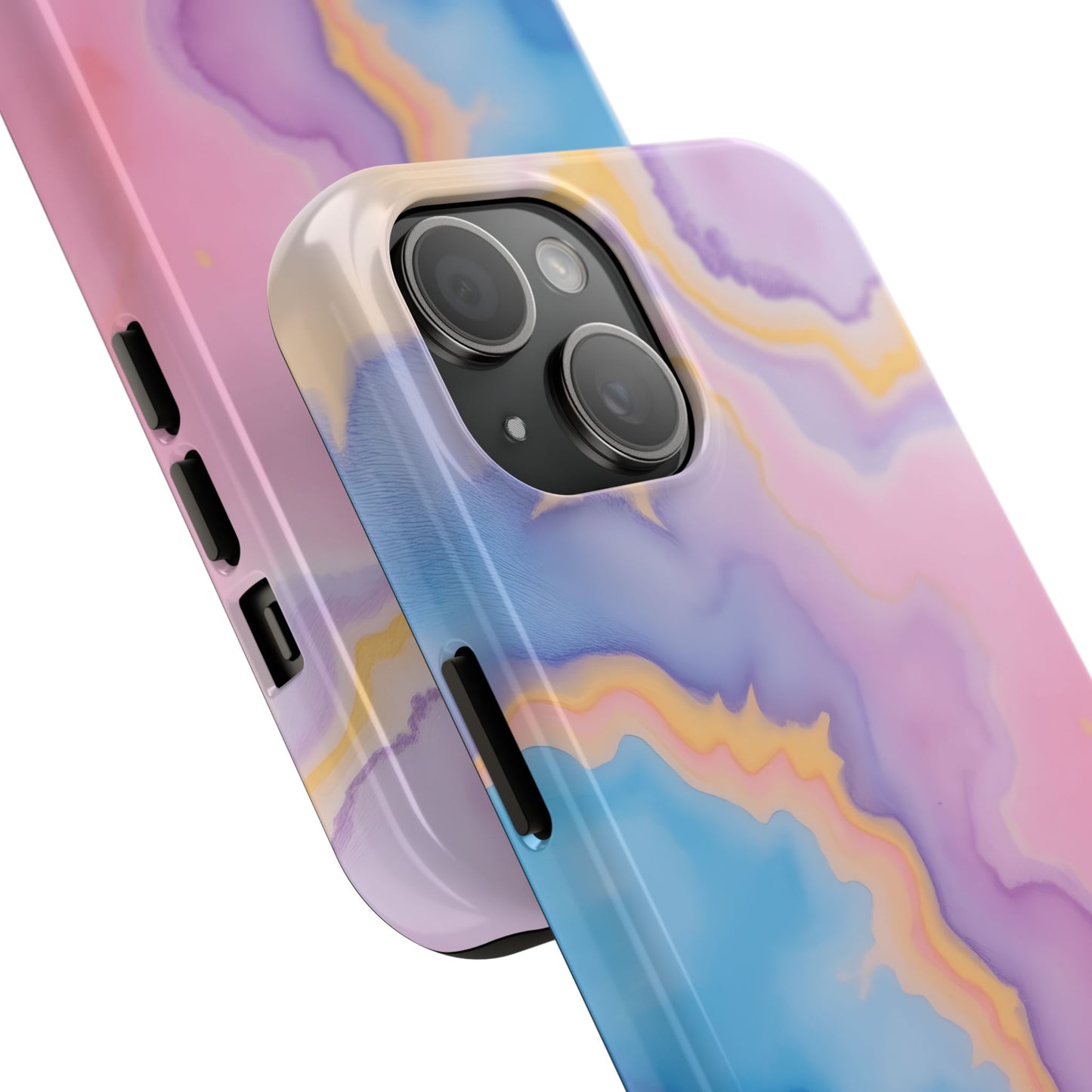 Watercolor Abstract Colors Tough Phone Case - Protective Cover for iPhone