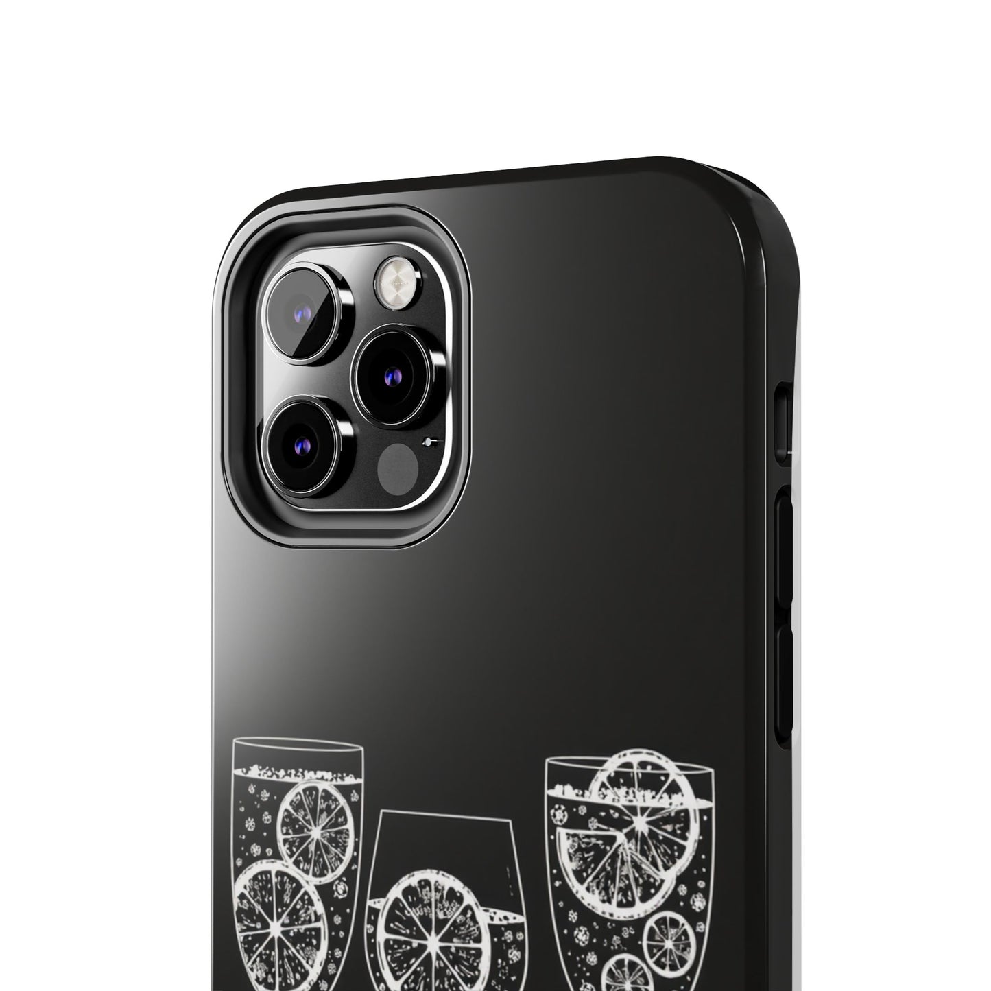 Stylish Tough Phone Cases with Citrus Glass Design, Protective Cases for Parties, Summer Events, and Everyday Use