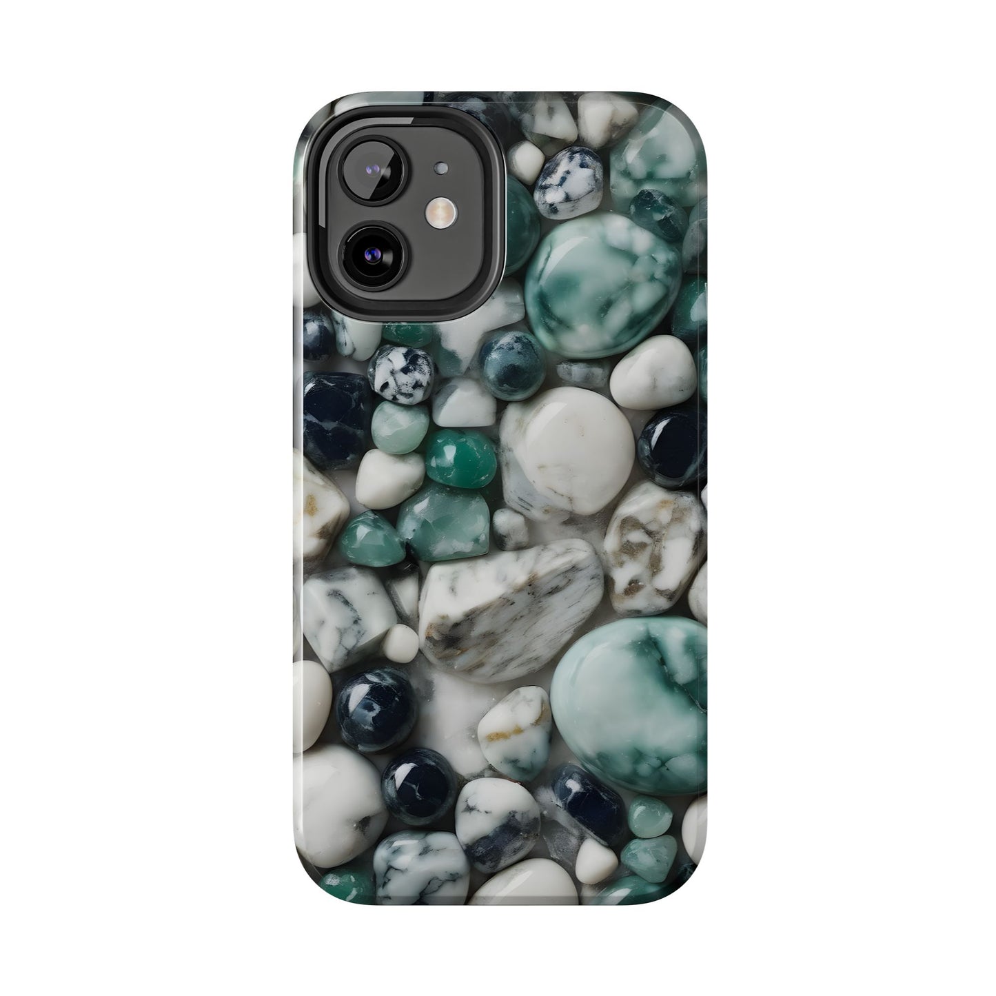 Small Rocks Pattern Tough Phone Case - Stylish & Durable Protection - for iPhone