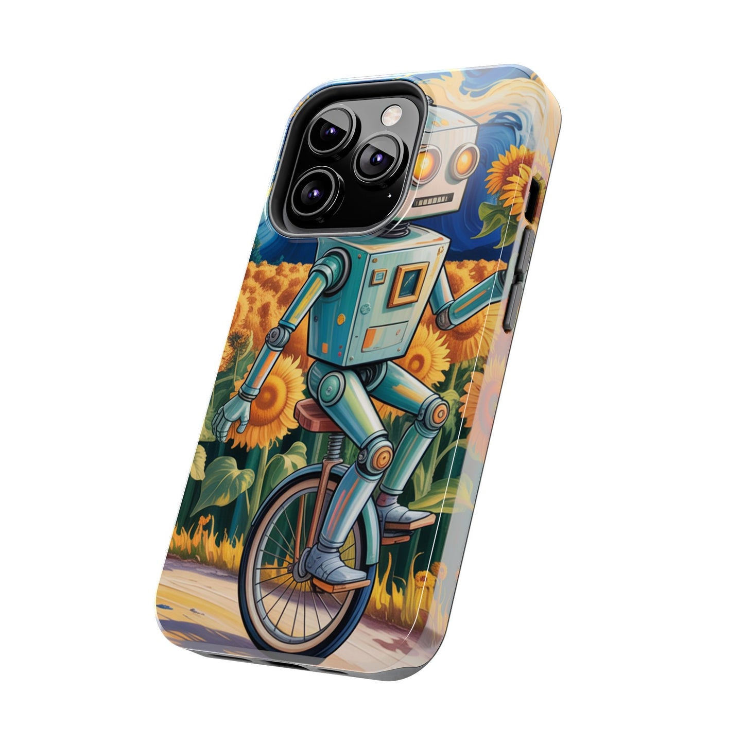 Robot Cycle Tough Phone Case - Durable & Unique Design