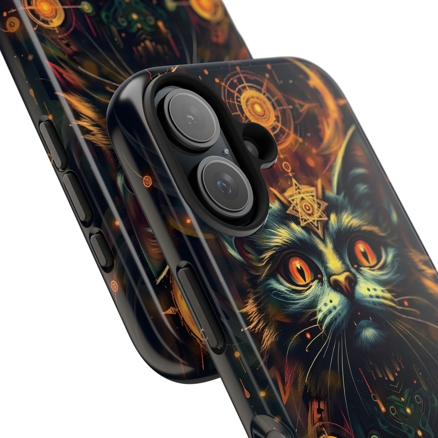 Mystical Cat Queen Tough Phone Case – Unique Protection for Cat Lovers - for iPhone
