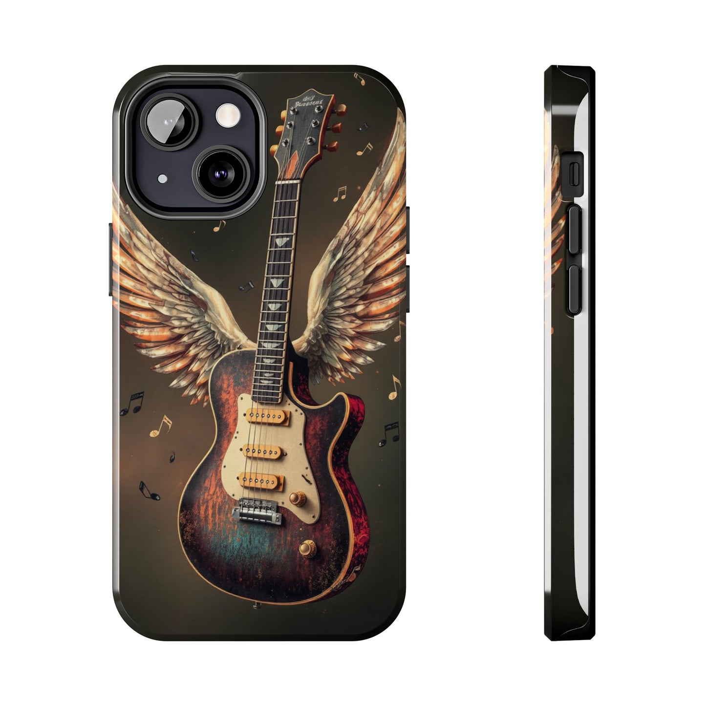 Inspirational Guitar Wing Phone Case - Tough Protection for Music Lovers