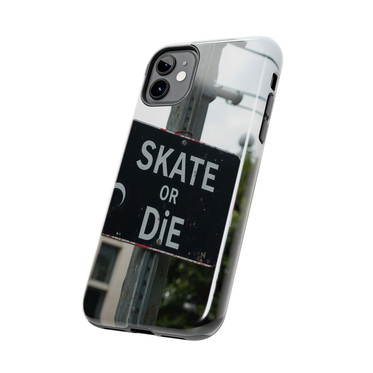 Black Sign Skate or Die Design - Tough Phone Case for iPhone