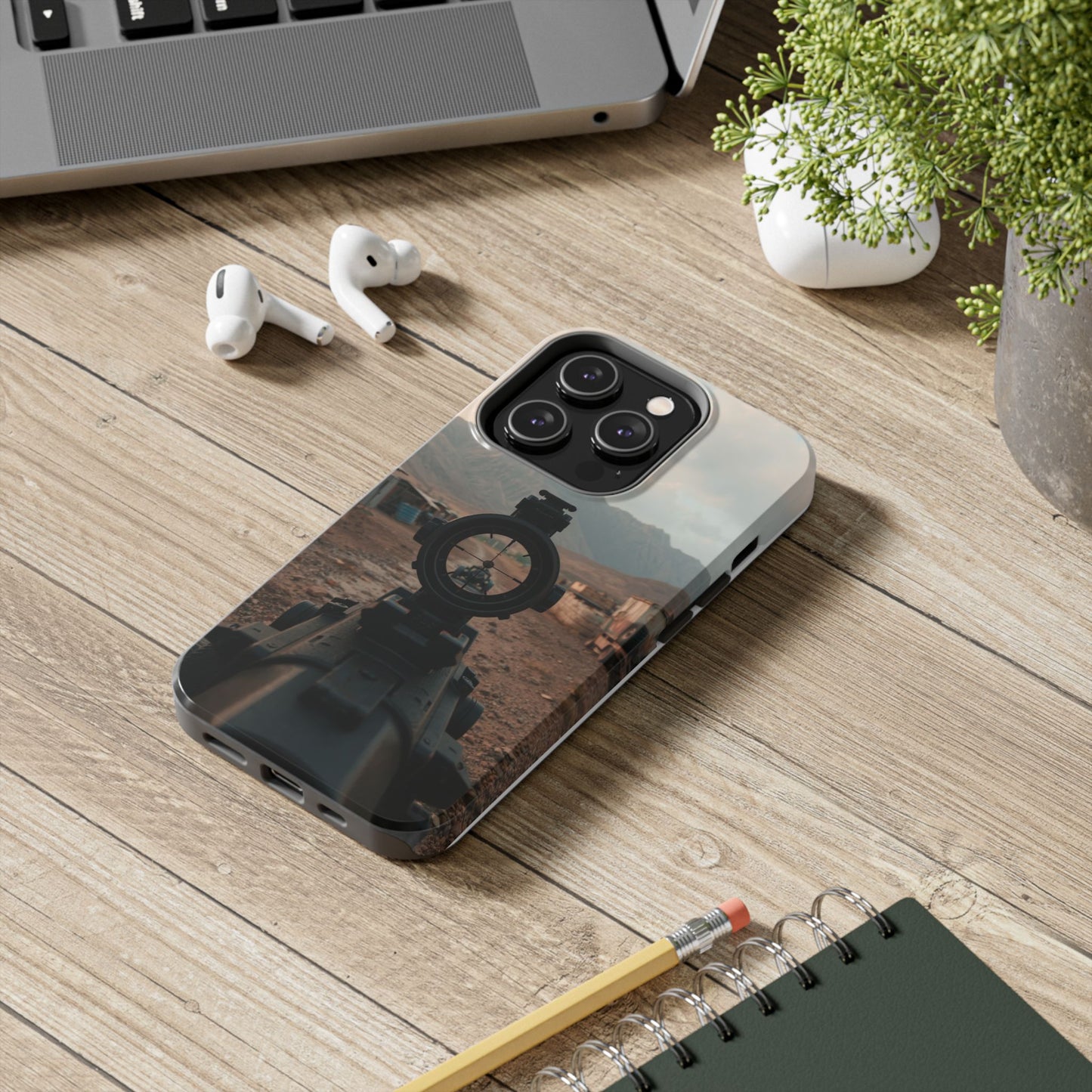 Tough Phone Case - Military Inspired Design with Sniper Scope
