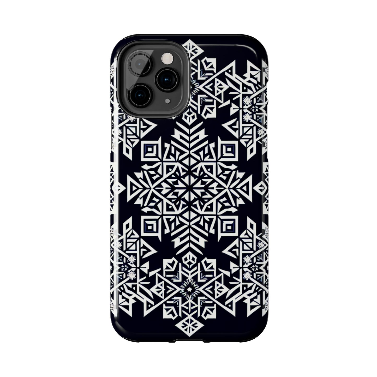Winter Wonderland Tough Phone Case - Digital Snowflake - for iPhone