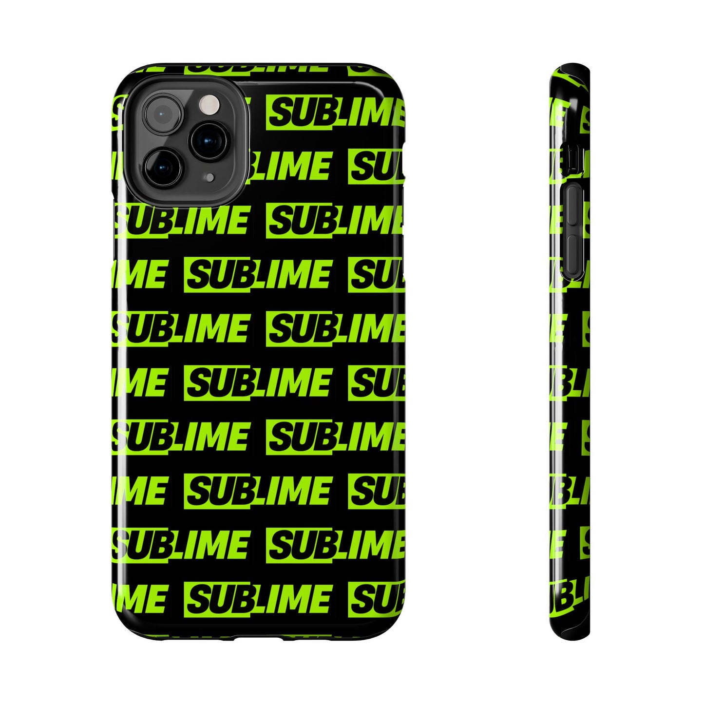 Sublime Text Pattern Tough Phone Case - Vibrant Protective Cover for iPhone