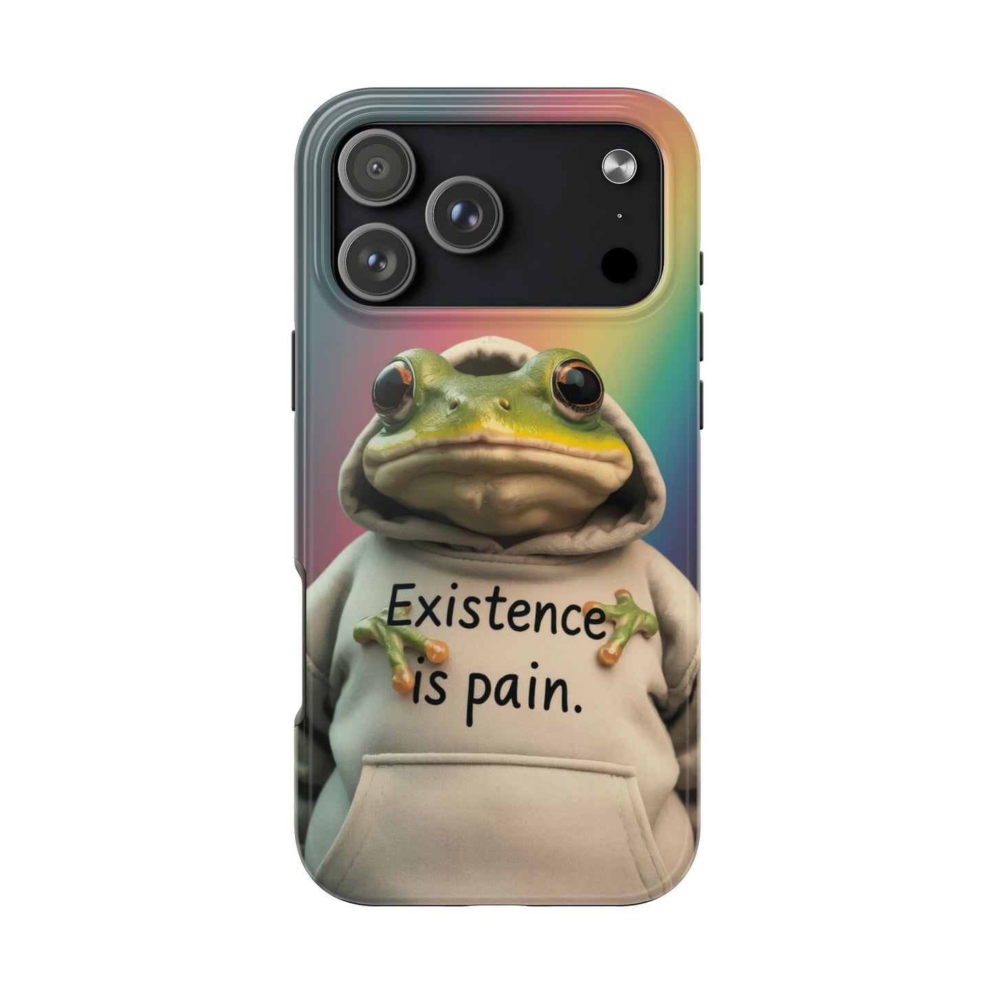 Existence is Pain Frog Phone Case - Tough & Stylish