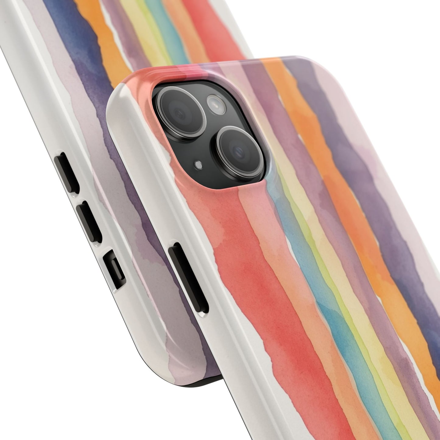 Colorful Watercolor Tough Phone Case - Stylish and Durable Cover for Creative Souls