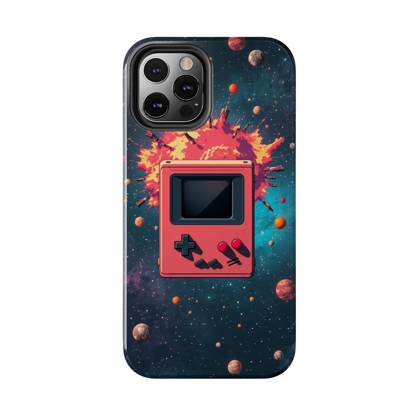 Retro Gaming Tough Phone Case - Space Adventure Design