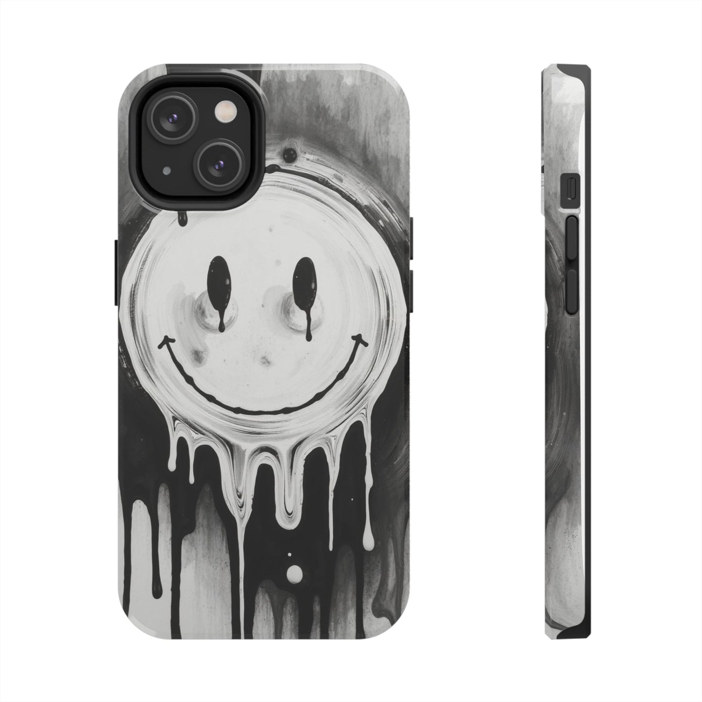 Dripping Smiley Tough Phone Case - Stylish & Durable Protection