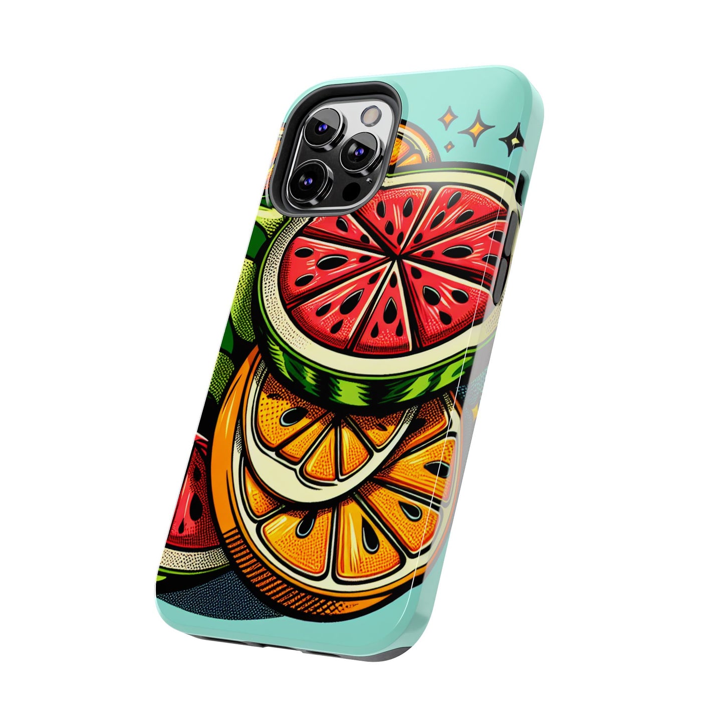 Vibrant Citrus Tough Phone Case - Fruit Slice Design - for iPhone