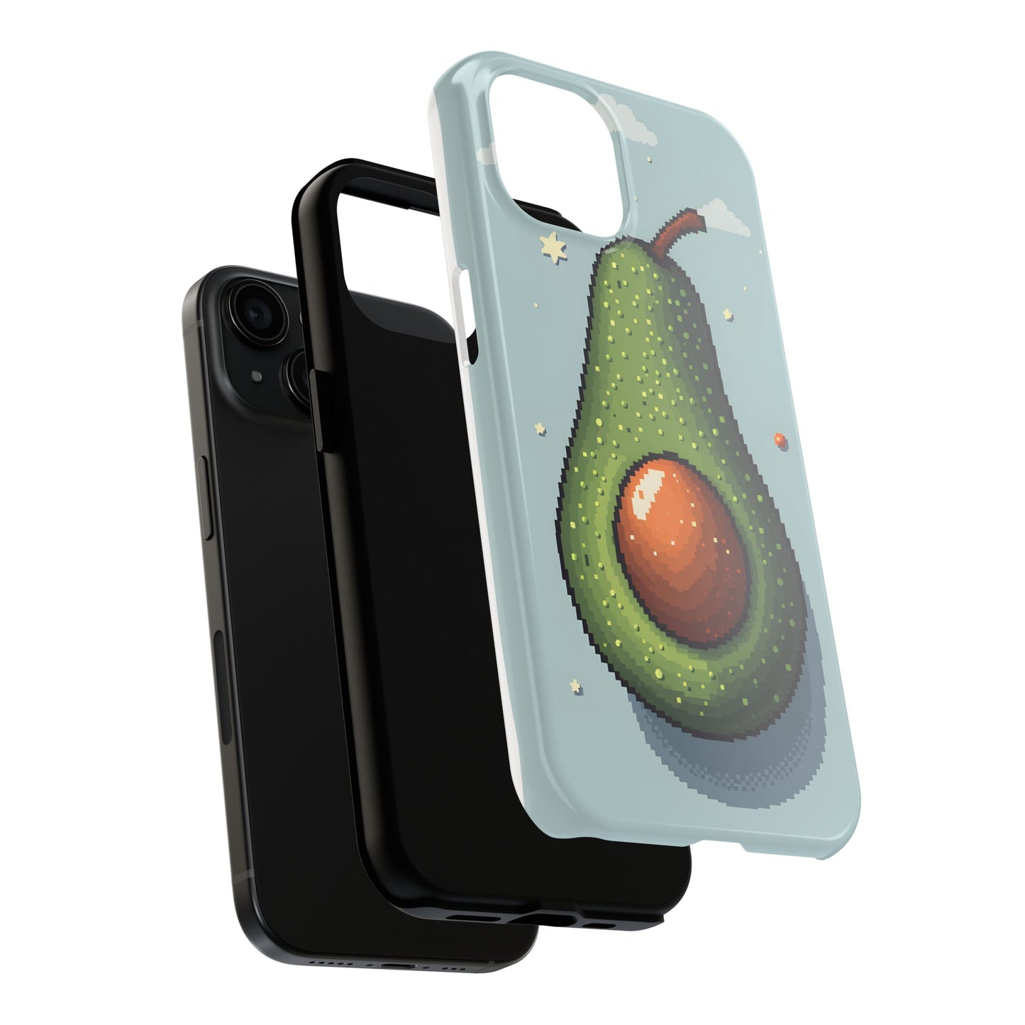 Pixel Avocado Tough Phone Case - Perfect for Foodies & Nature Lovers - for iPhone