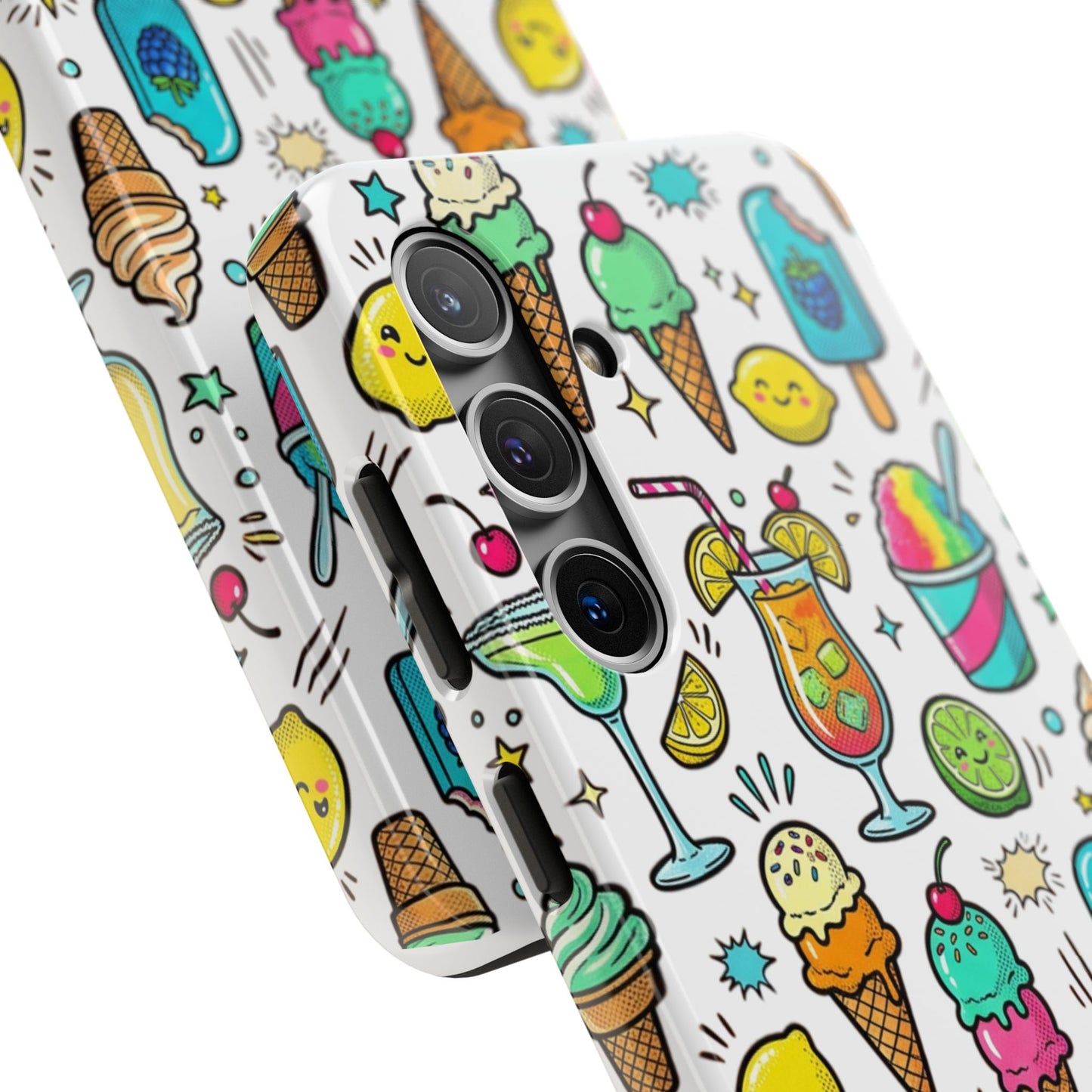 Tough Phone Case — Summer Ice Cream & Cocktails Pattern