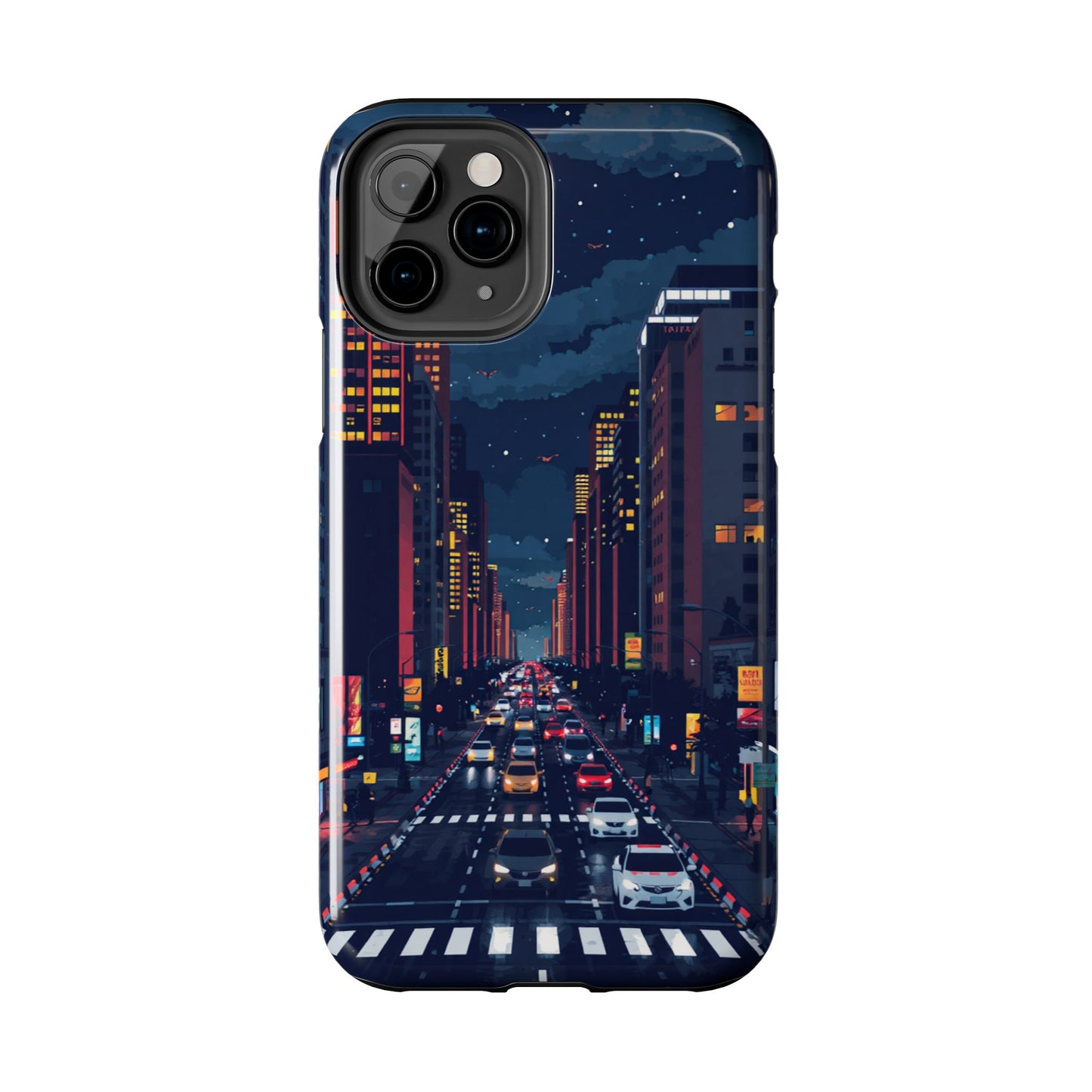 Urban Nightlife Tough Phone Case - Durable & Stylish Protection