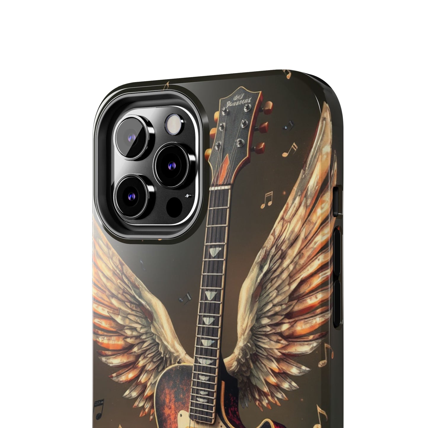 Inspirational Guitar Wing Phone Case - Tough Protection for Music Lovers