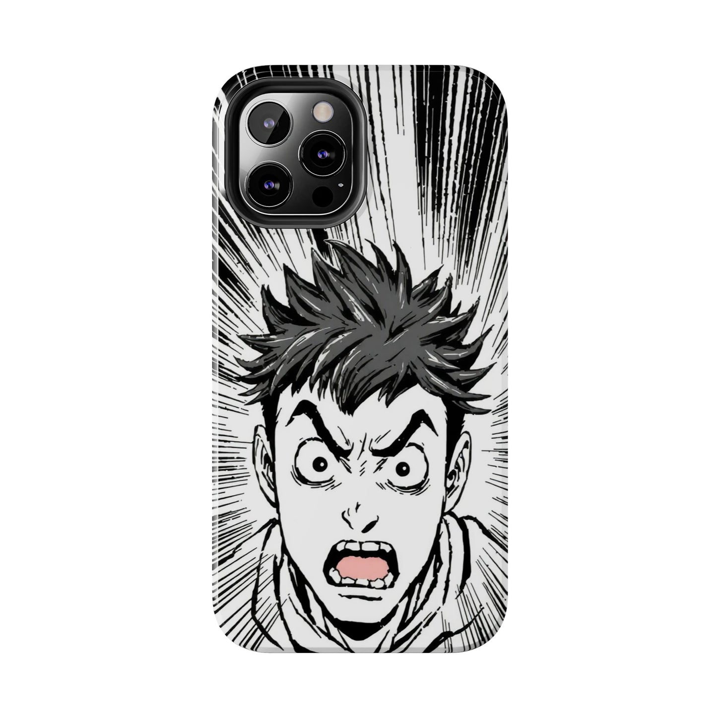 Intense Graphic Phone Case - Tough Design for Anime Fans