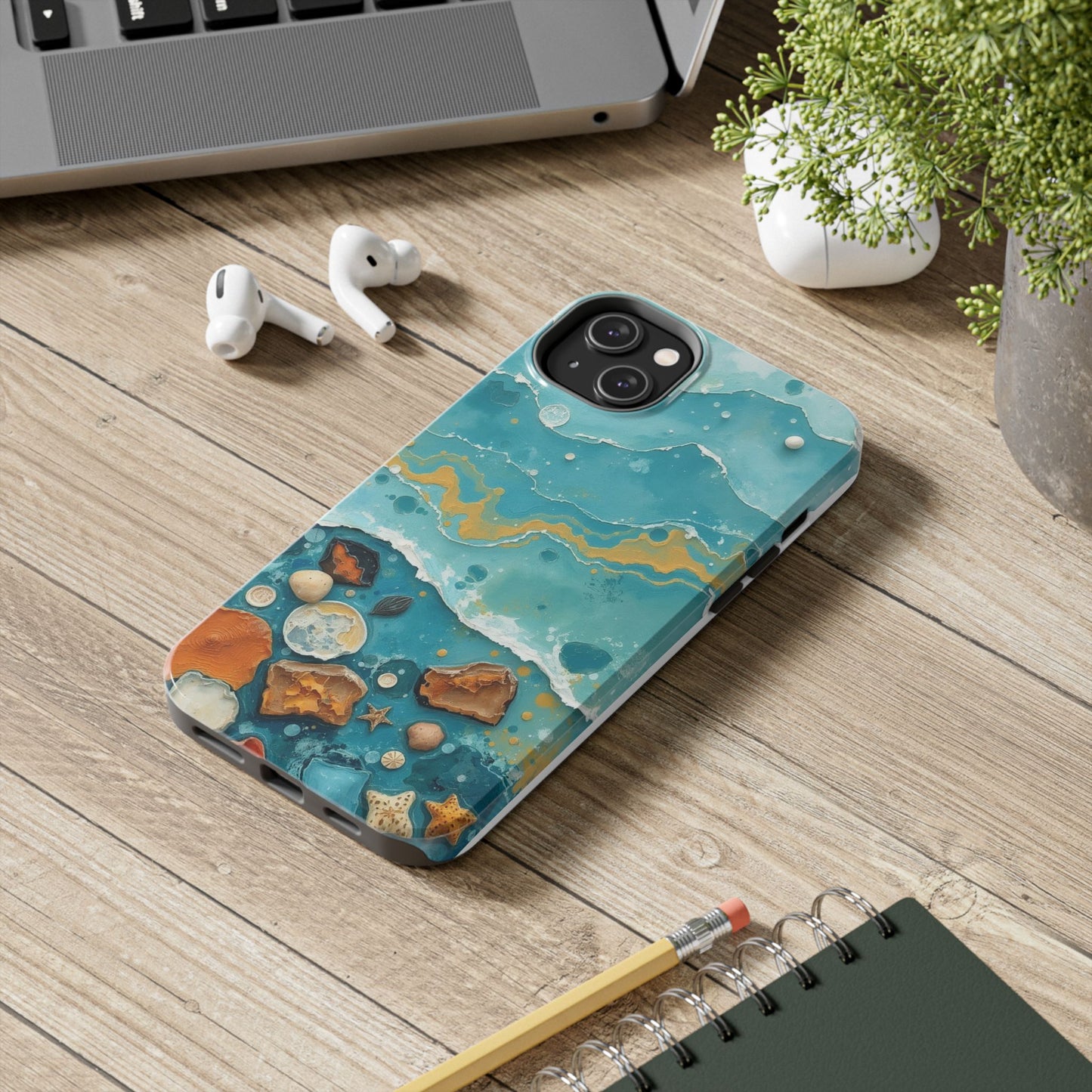Ocean-Inspired Tough Phone Cases - Coastal Beach Vibe, Easy Accessory for Beach Lovers