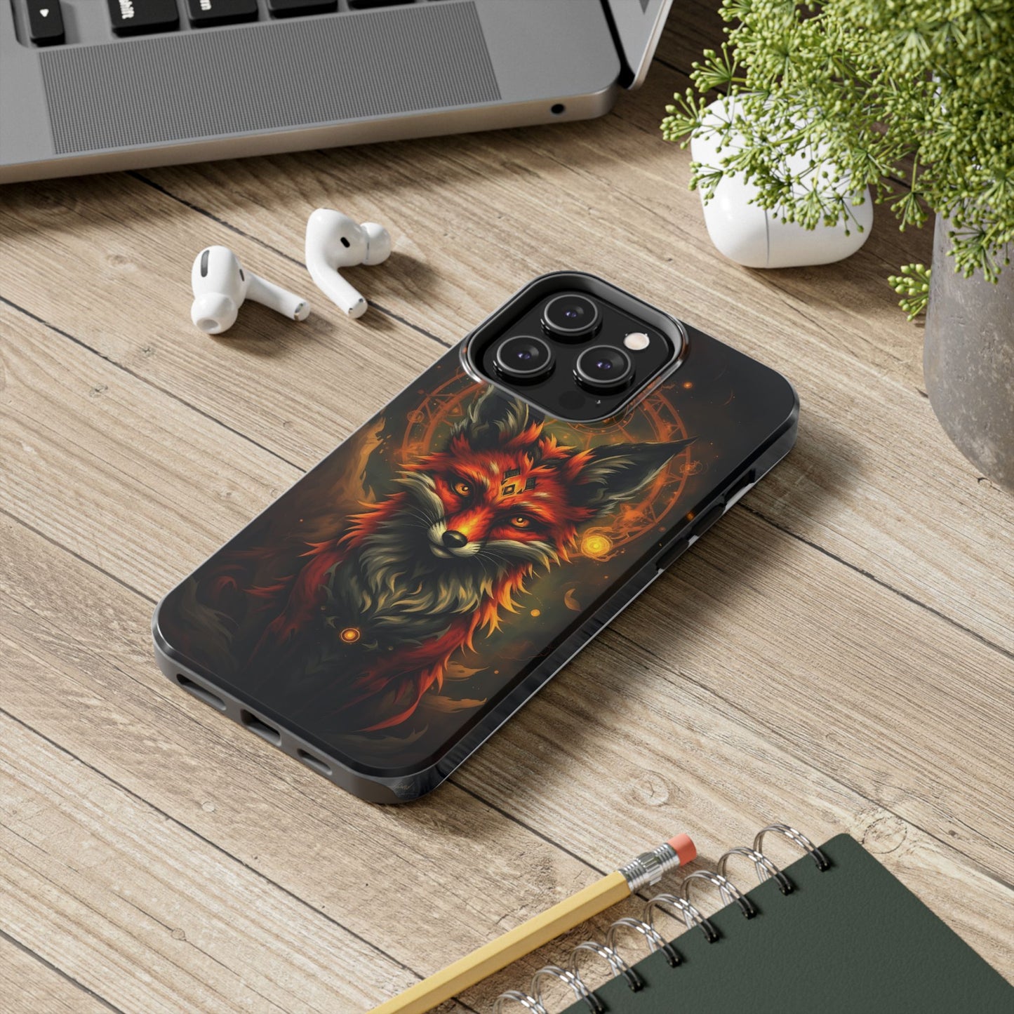 Mystical Fox Tough Phone Case - Durable Protection with Enchanting Design - for iPhone