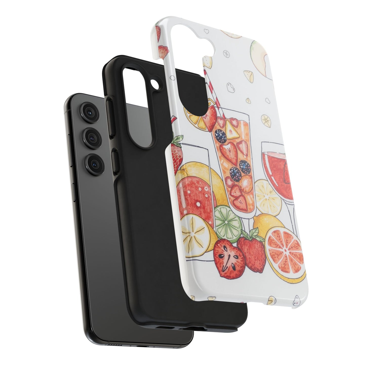 Colorful Fruit Cocktail Tough Phone Case - Perfect for Summer Vibes