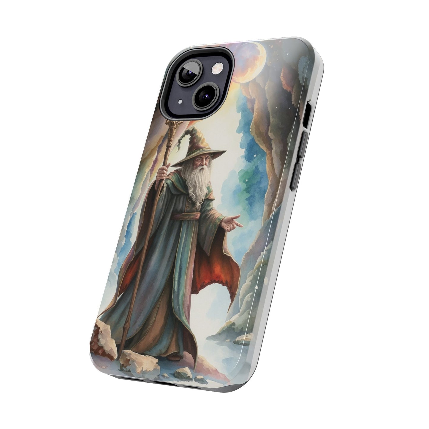 Magical Wizard Phone Case - Tough, Durable Phone Cover for Fantasy Lovers, Geek Gift, Unique Design, Celestial Phone Accessory