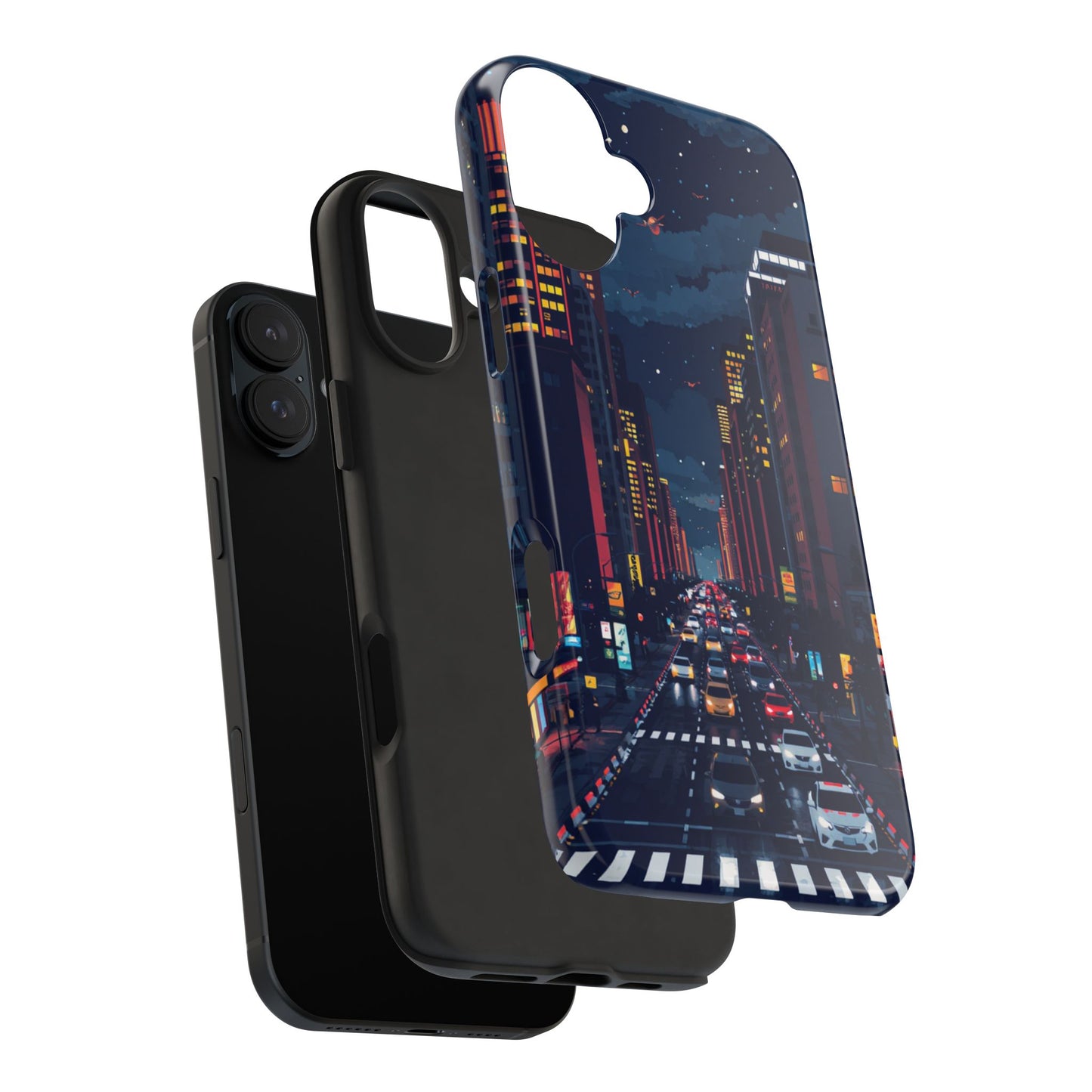 Urban Nightlife Tough Phone Case - Durable & Stylish Protection