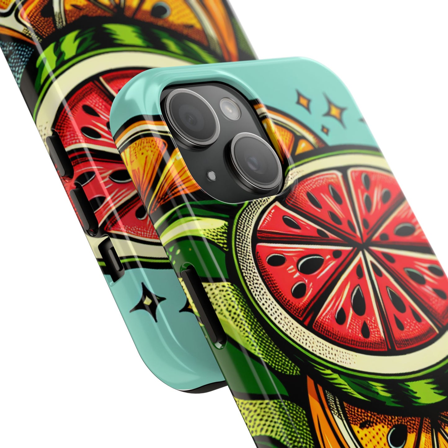 Vibrant Citrus Tough Phone Case - Fruit Slice Design - for iPhone