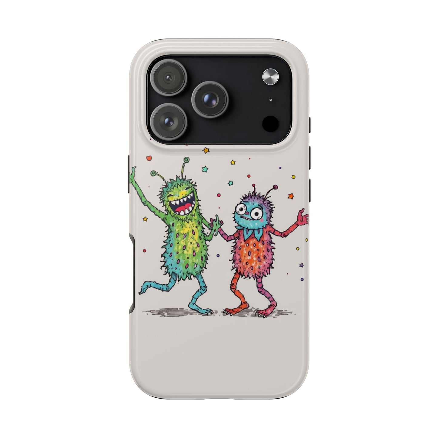 Colorful Monster Tough Phone Case - Fun and Playful Design