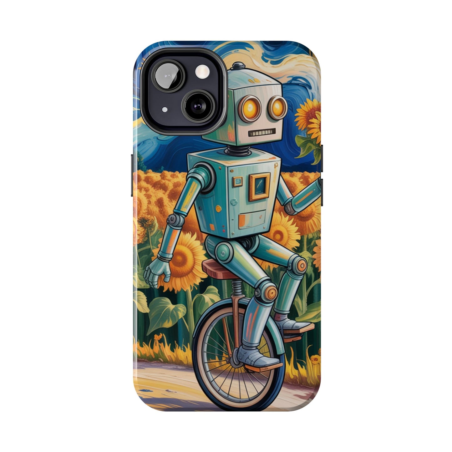 Robot Cycle Tough Phone Case - Durable & Unique Design