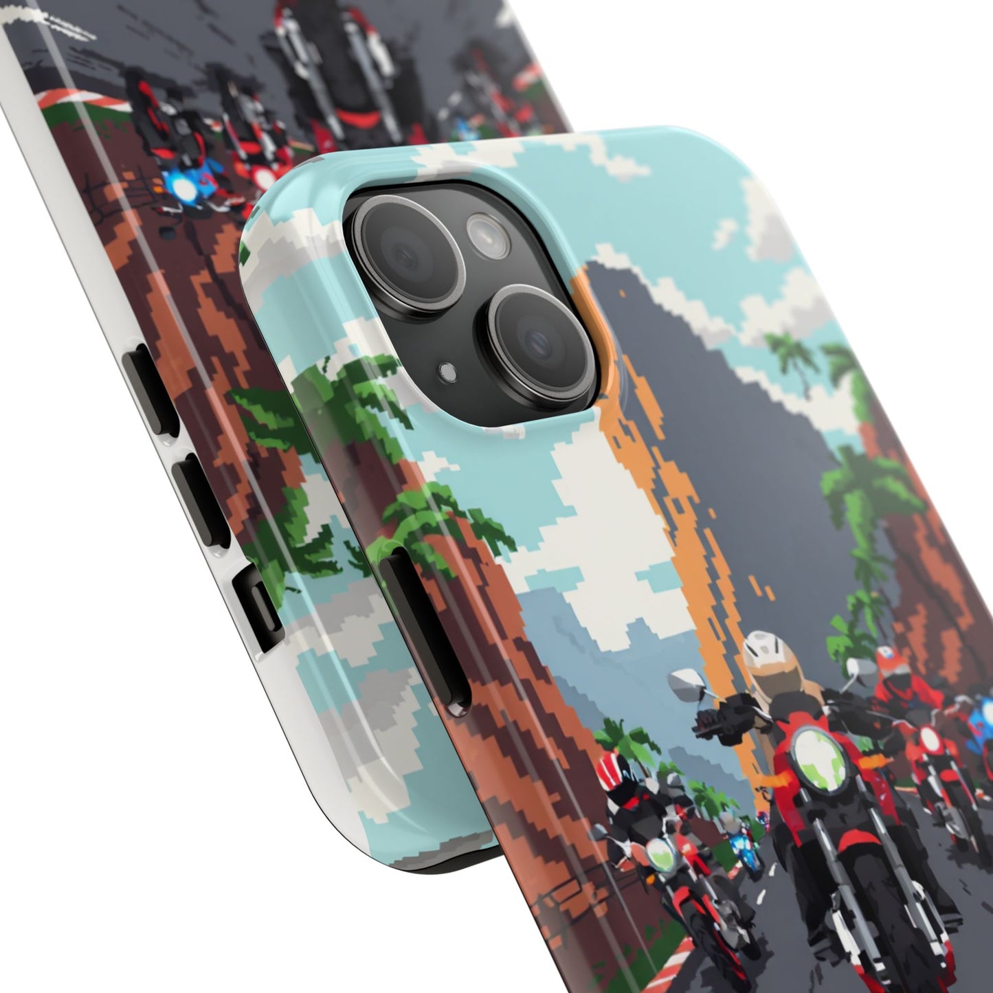 Retro Biker Tough Phone Case - Perfect for Motorcycle Lovers