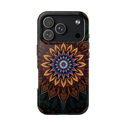 Mystic Mandala Tough Phone Case - Durable Protection with Artistic Design - for iPhone