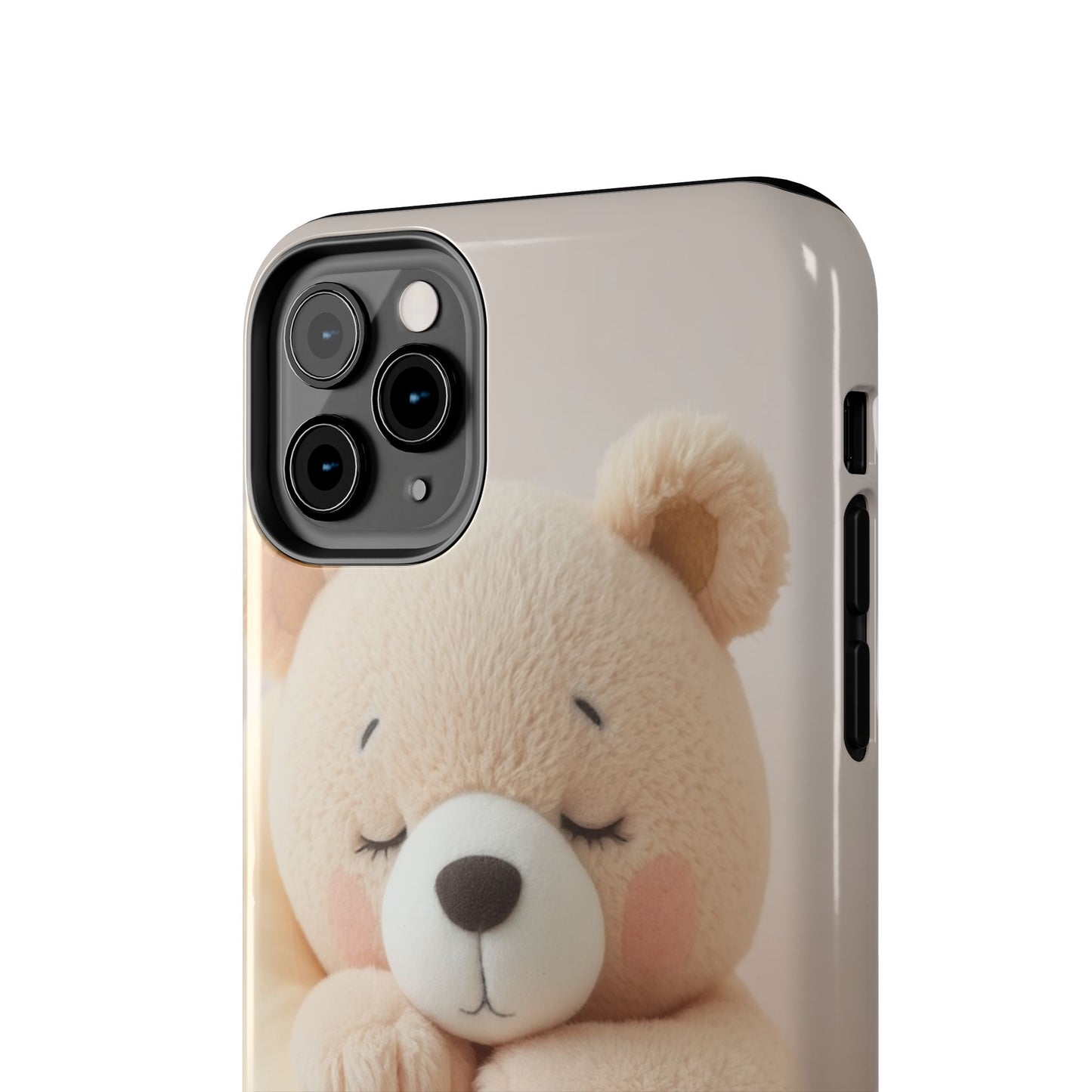 Cute Bear Tough Phone Case - Adorable Baby Animal Design for Kids & Adults