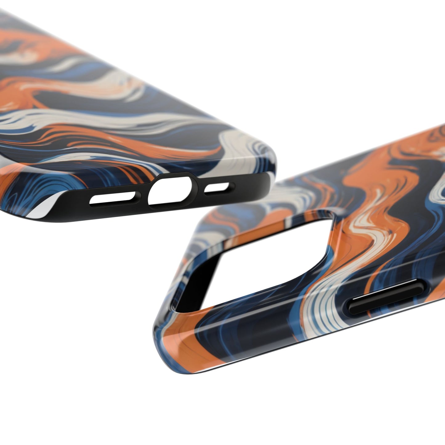 Wave Pattern Tough Phone Case - Stylish and Durable for Modern Lifestyle - for iPhone