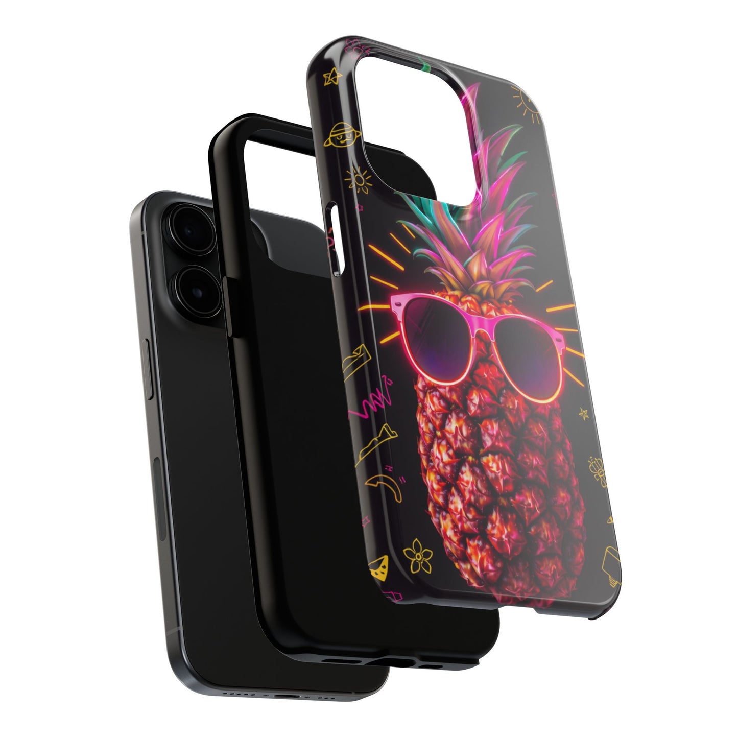 Tough Pineapple Phone Case - Cool, Vibrant Design Perfect for Summer Vibes