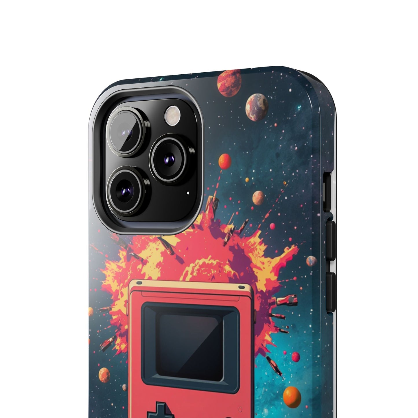 Retro Gaming Tough Phone Case - Space Adventure Design