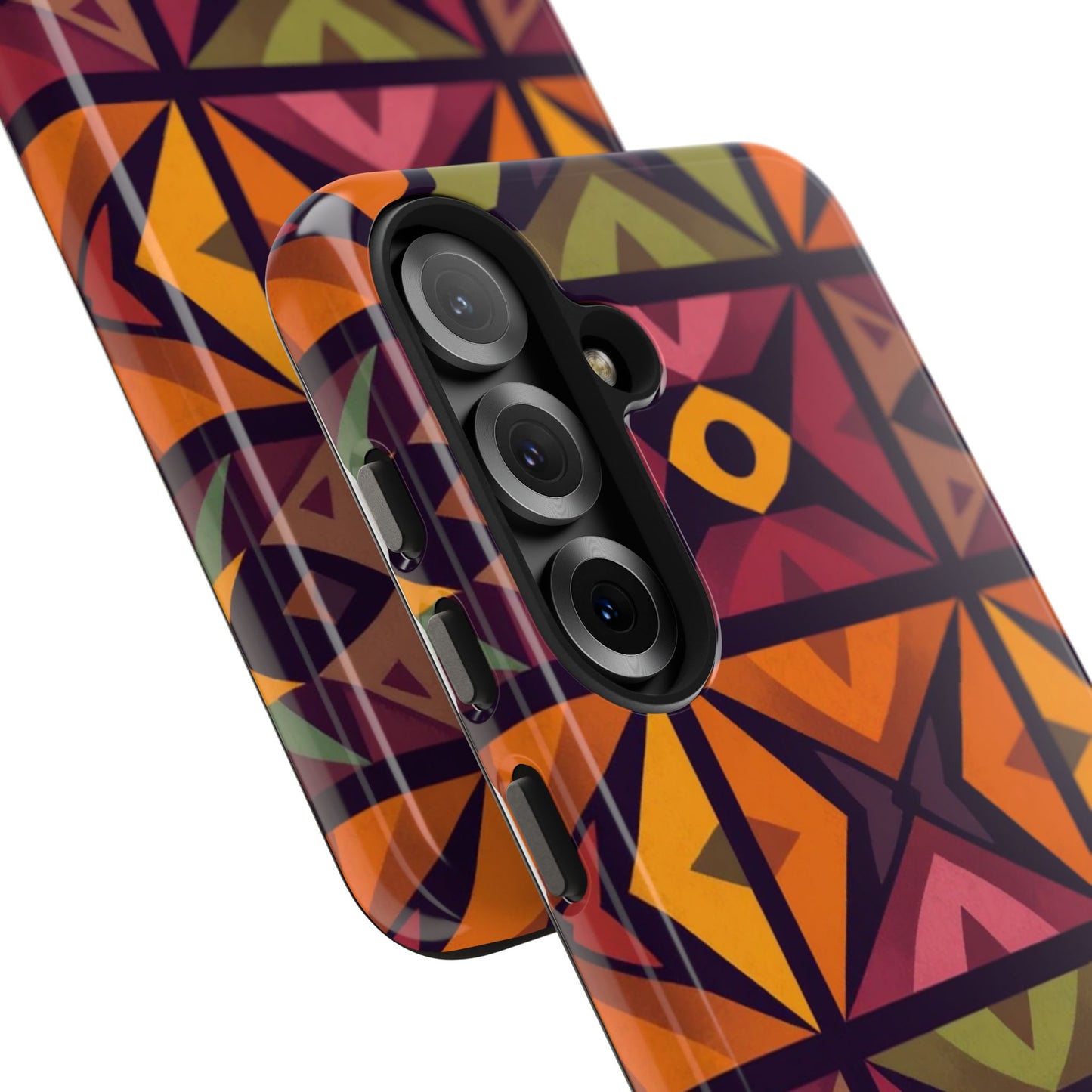Vibrant Tribal Geometric Tough Phone Case - Colorful Protection for Your iPhone