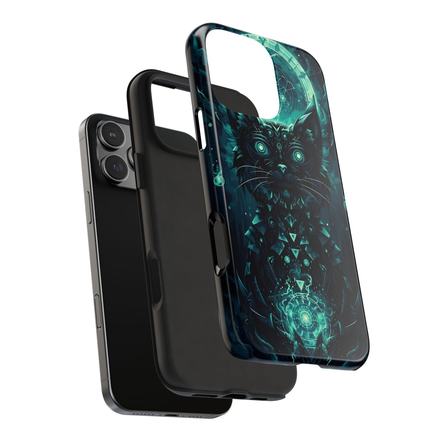 Mystical Dark Cat Phone Case - Tough Protective Cover for Cat Lovers - for iPhone