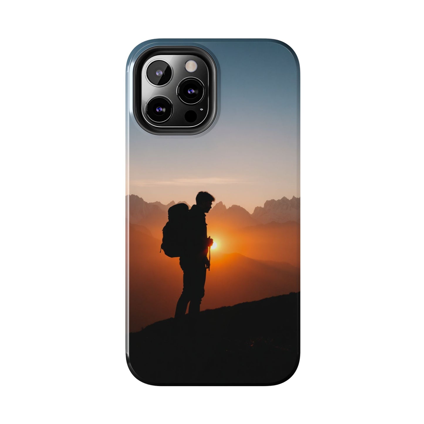 Explorer Adventure Sunset Mountain iPhone Case