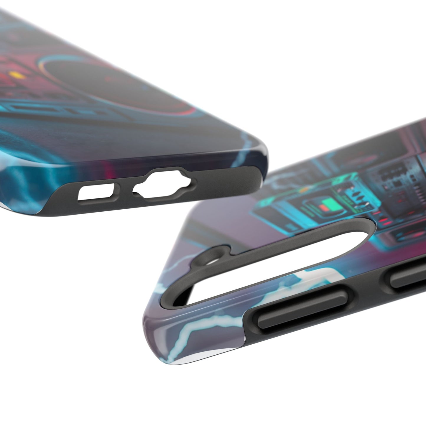 Retro Boombox Tough Phone Case – Vibrant Protection for Music Lovers