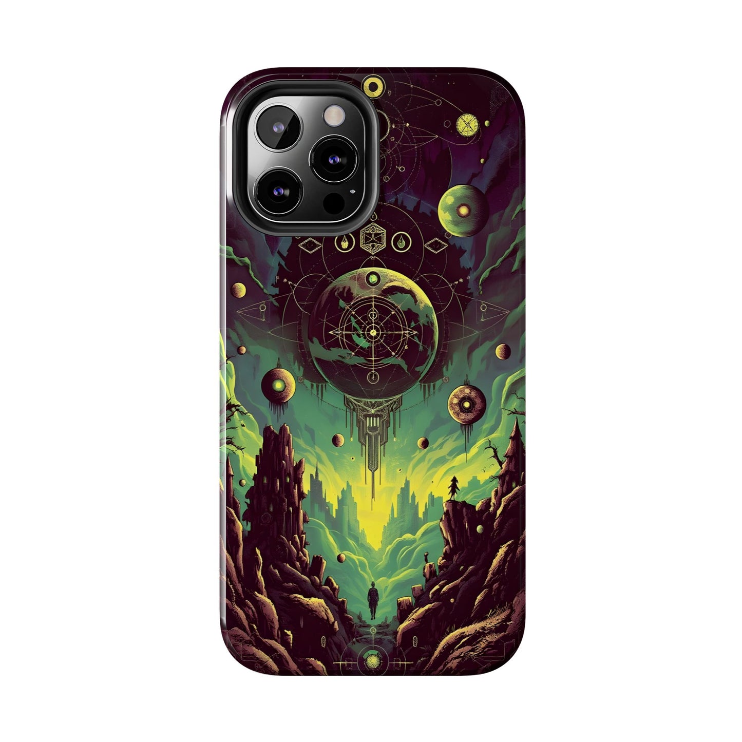Cosmic Adventure Tough Phone Case - Galaxy Design for Space Enthusiasts - for iPhone
