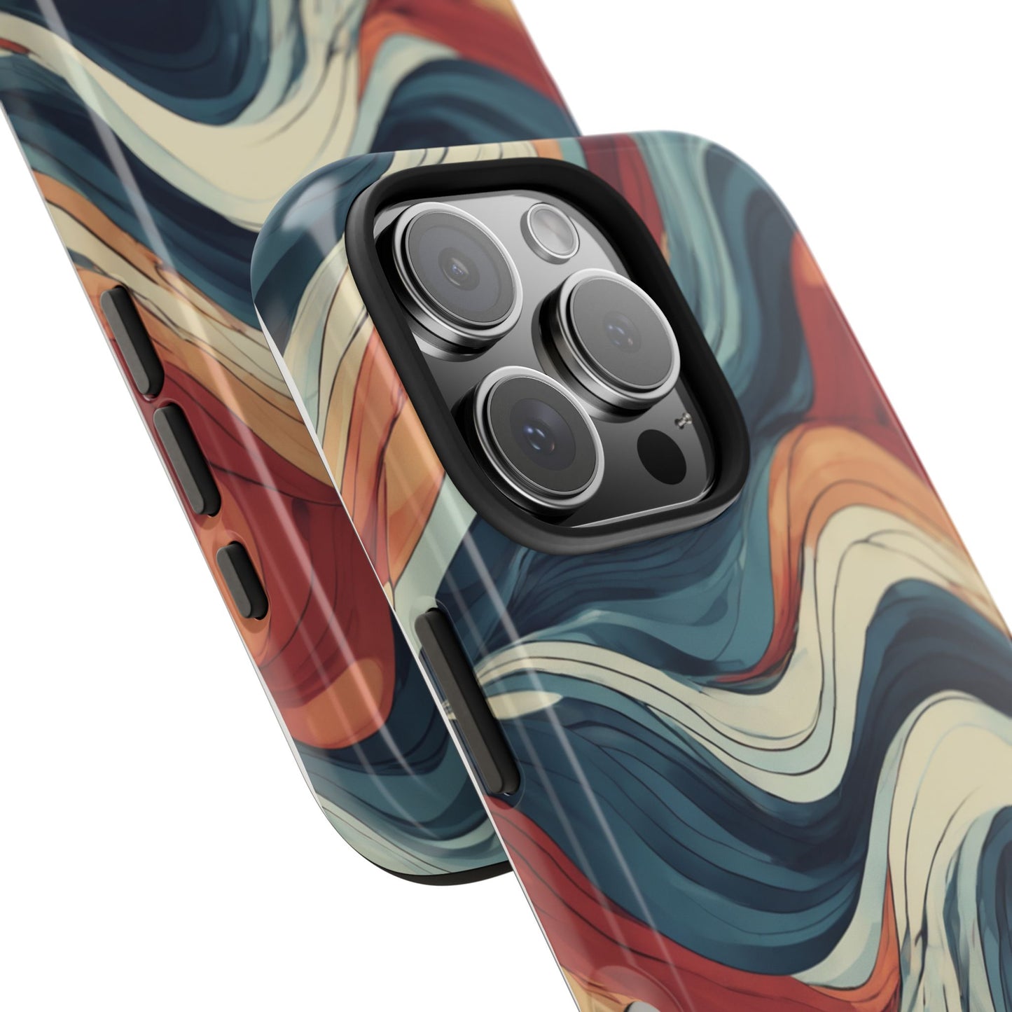 Abstract Wave Tough Phone Case | Stylish Protection for Daily Use - for iPhone