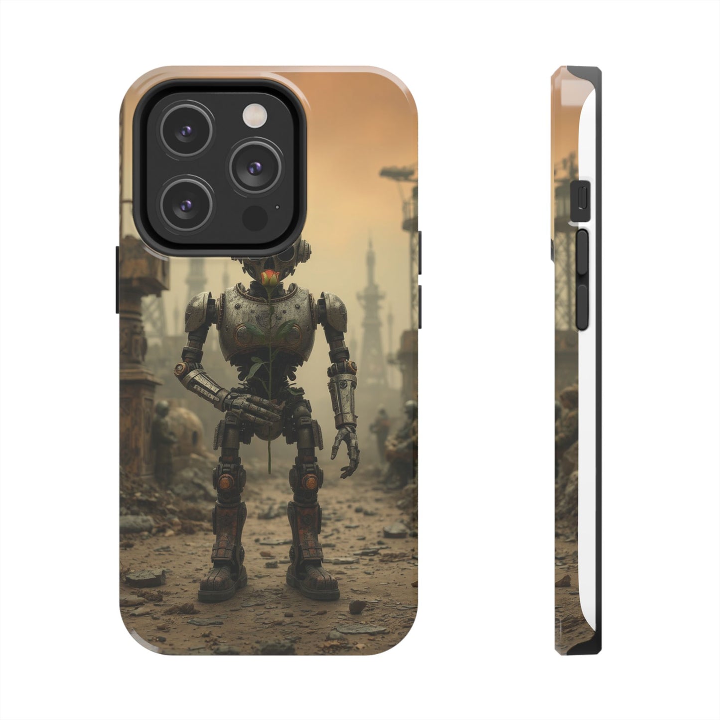Robotic Sentinel Tough Phone Case - Durable Protector for Sci-Fi Lovers