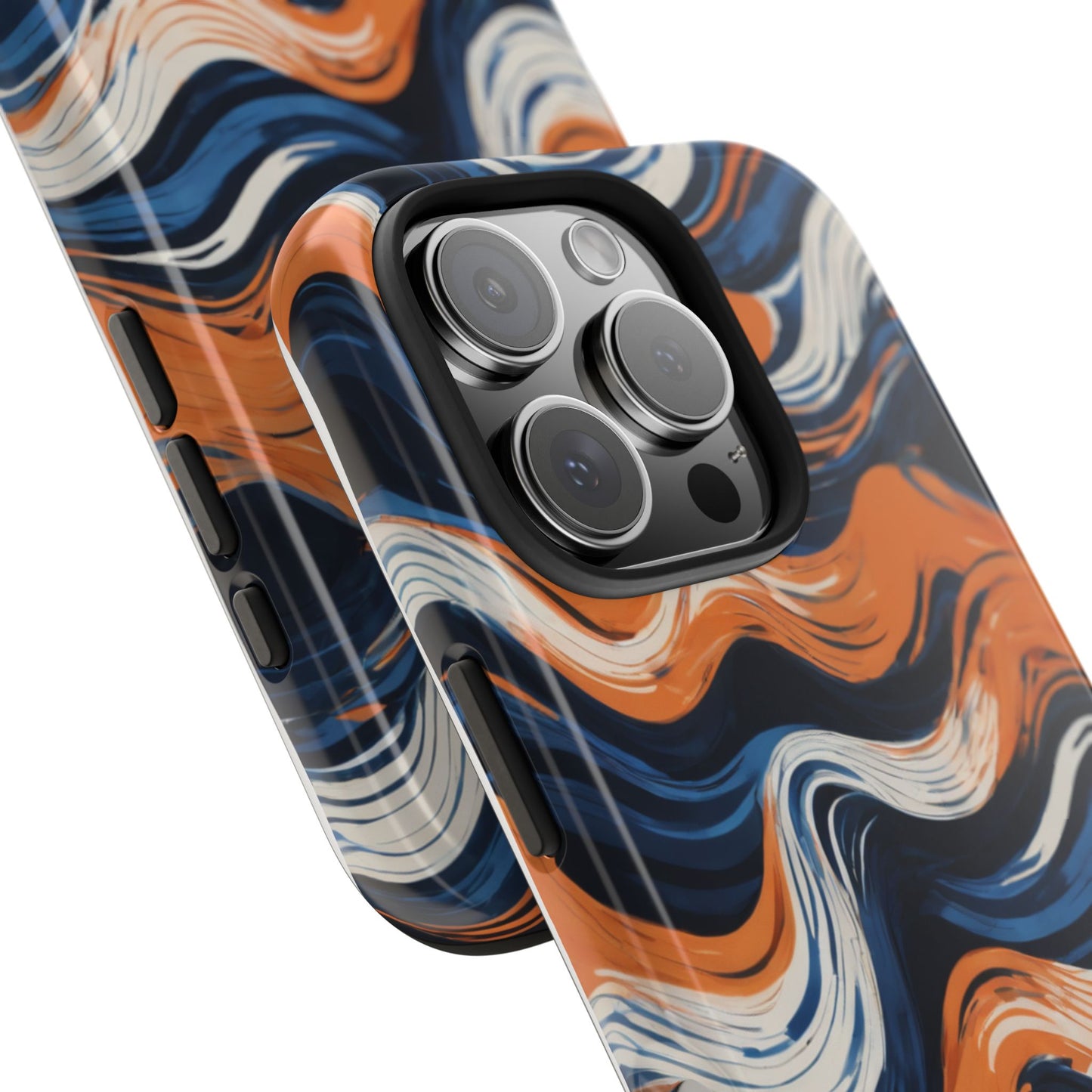 Wave Pattern Tough Phone Case - Stylish and Durable for Modern Lifestyle - for iPhone