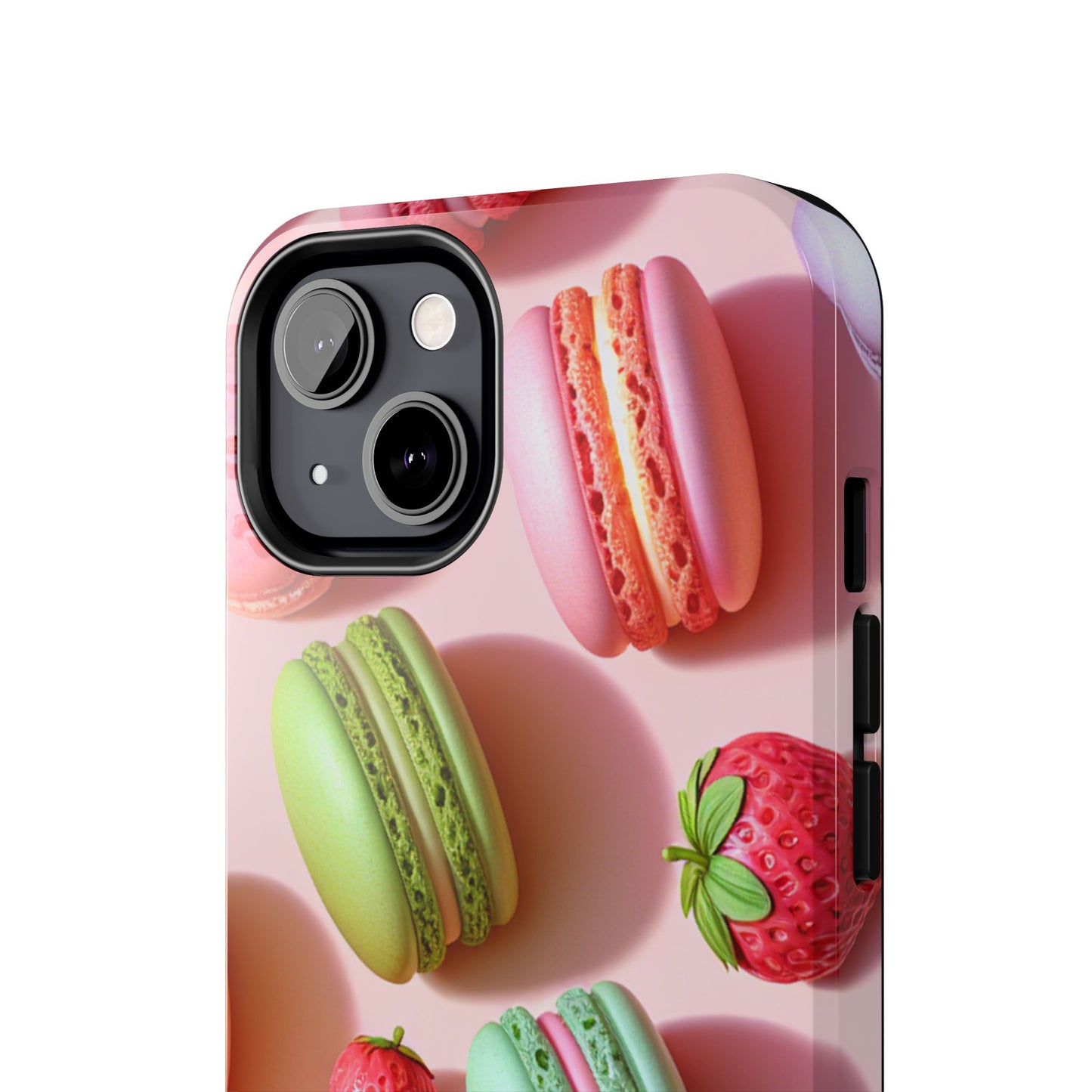 Macaron-Inspired Tough Phone Cases - Colorful Sweet Design - for iPhone