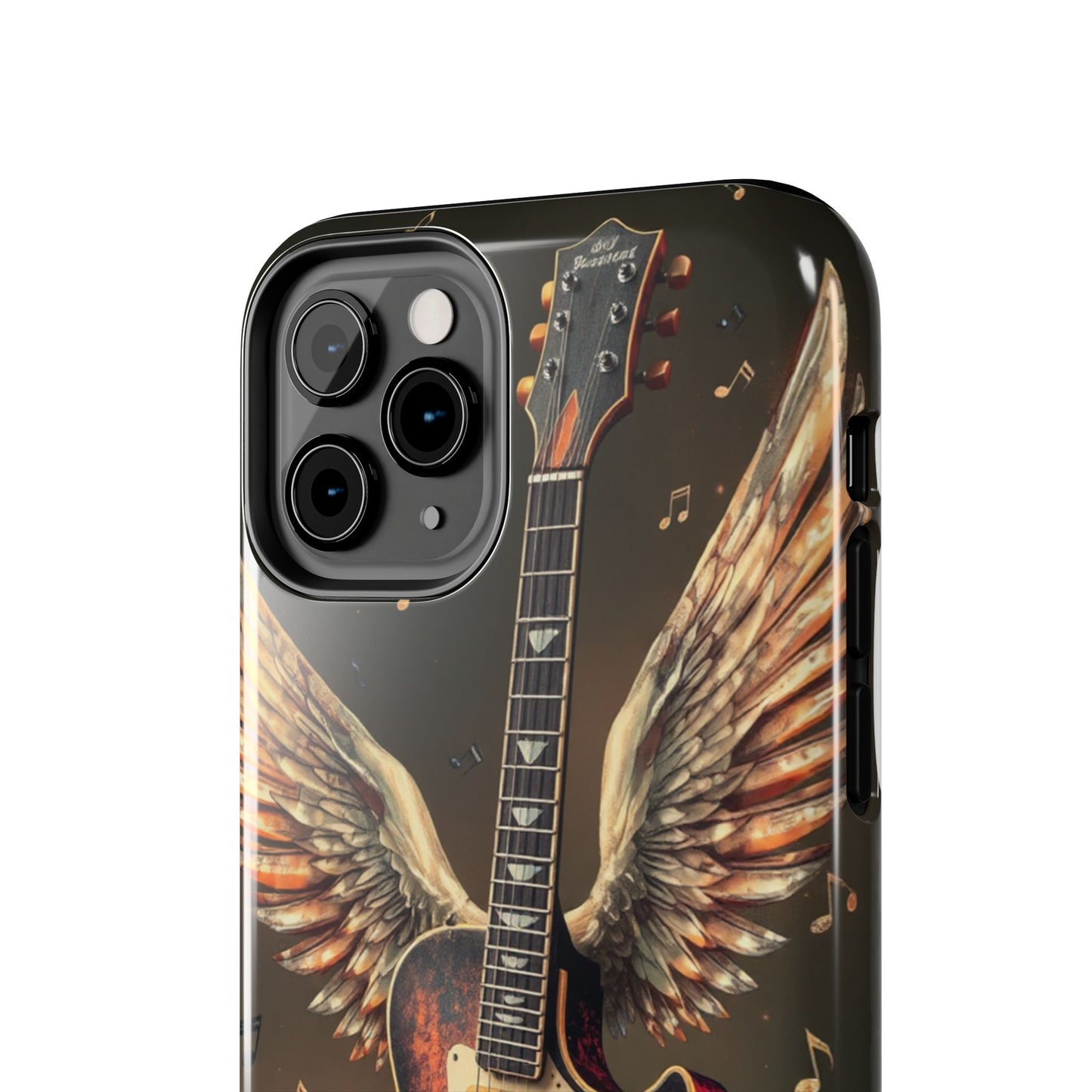Inspirational Guitar Wing Phone Case - Tough Protection for Music Lovers