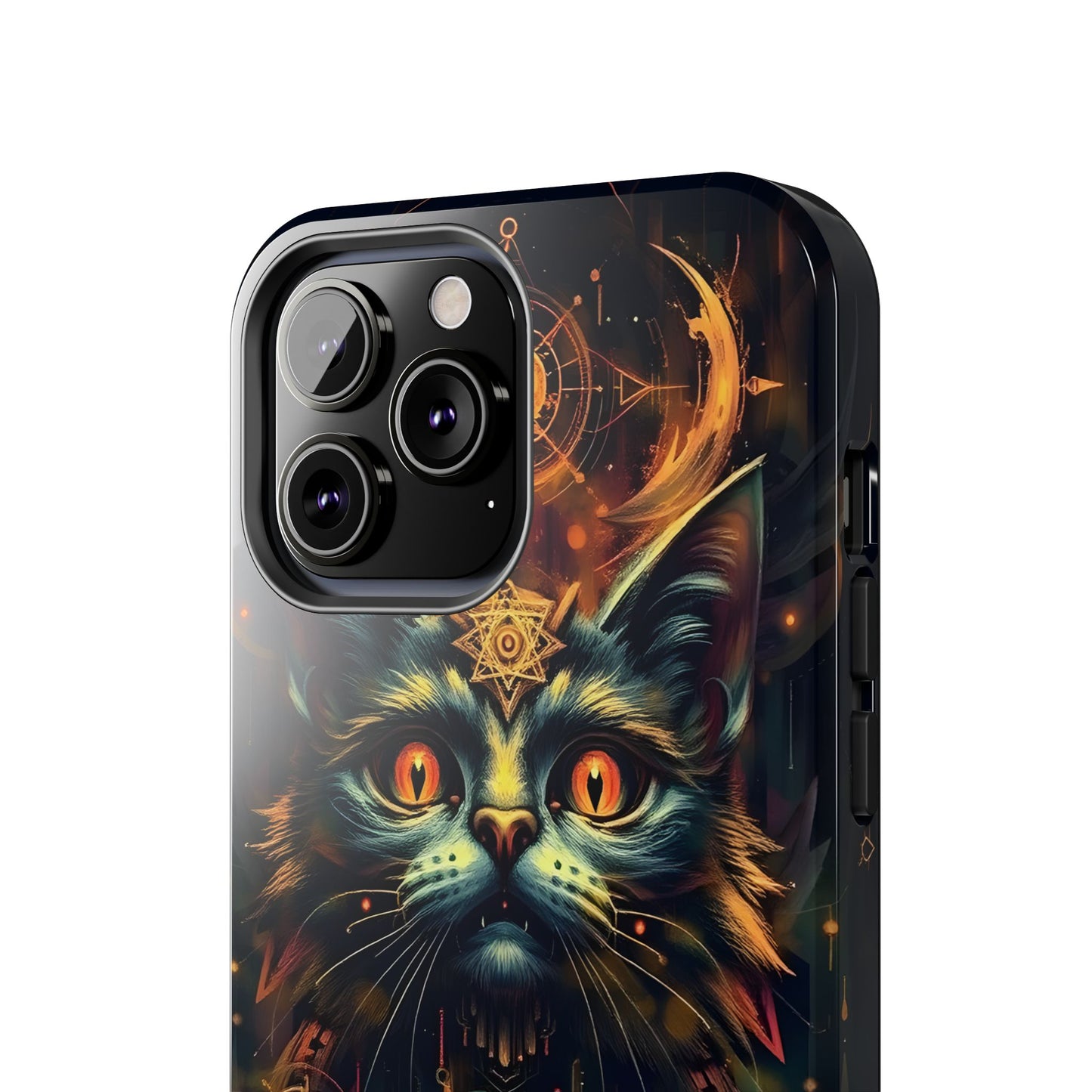 Mystical Cat Queen Tough Phone Case – Unique Protection for Cat Lovers - for iPhone