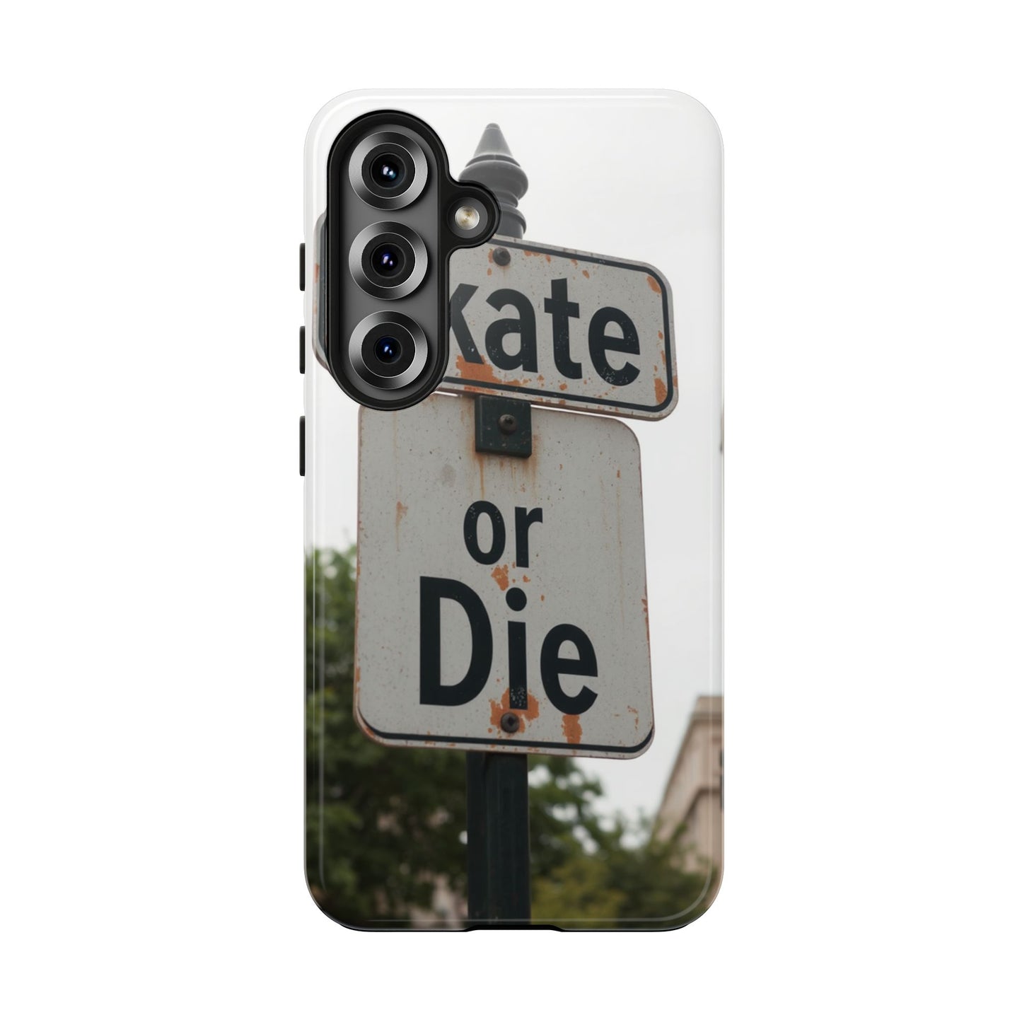 Skate or Die Tough Phone Case - Durable Protection for Skaters