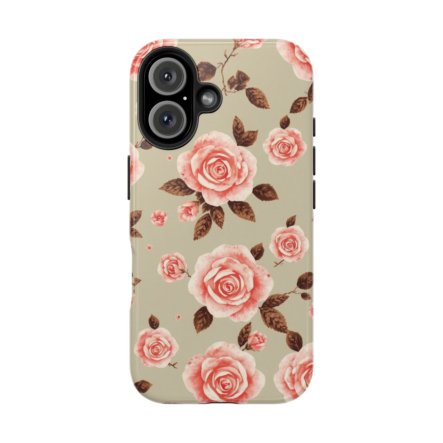 Elegant Floral Tough Phone Case for Stylish Protection - for iPhone