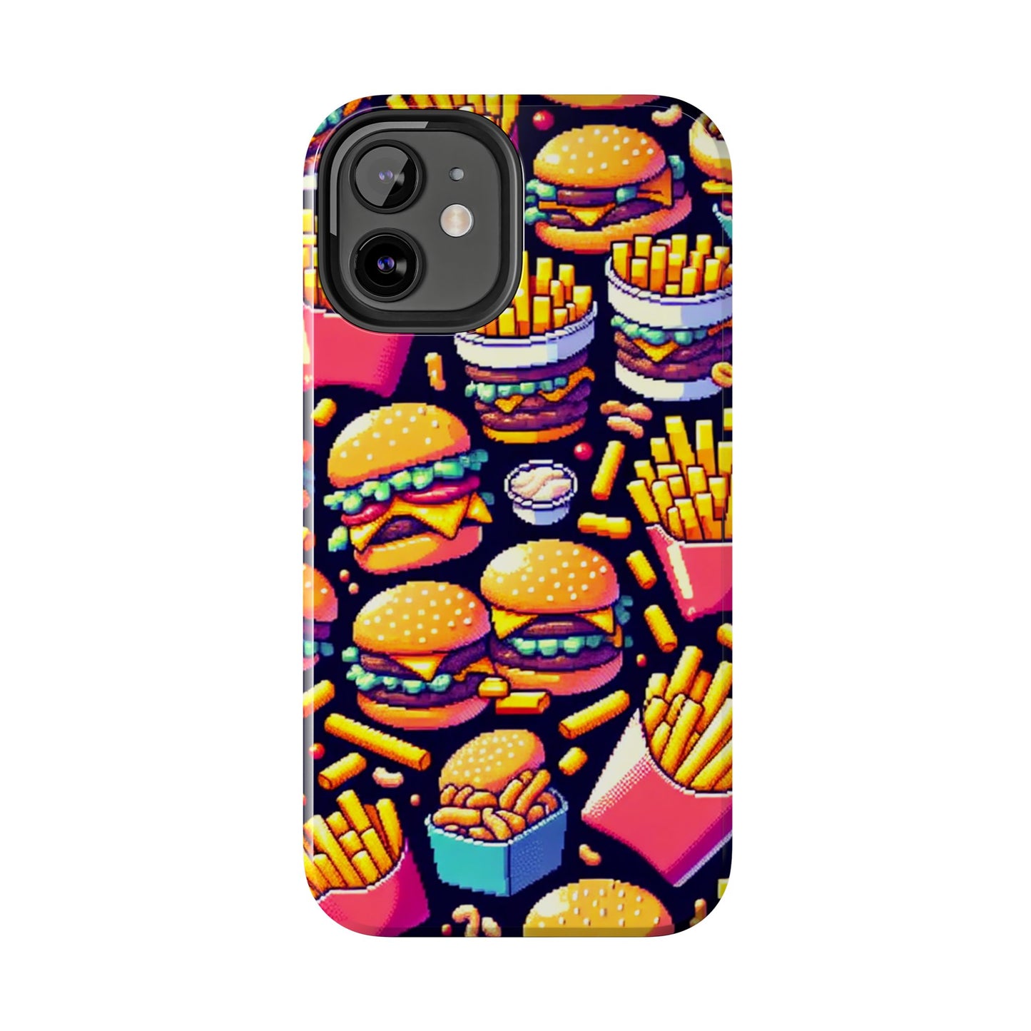 Retro Fast Food Phone Case - Tough and Durable - for iPhone